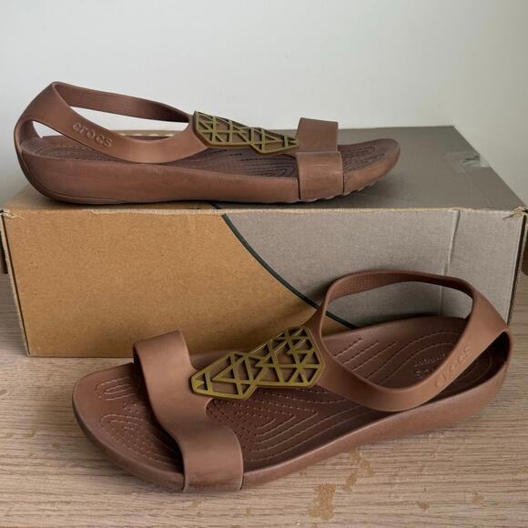 Crocs Serena Embellished Women Slip On Sandals- SZ 9 - Picture 3 of 10